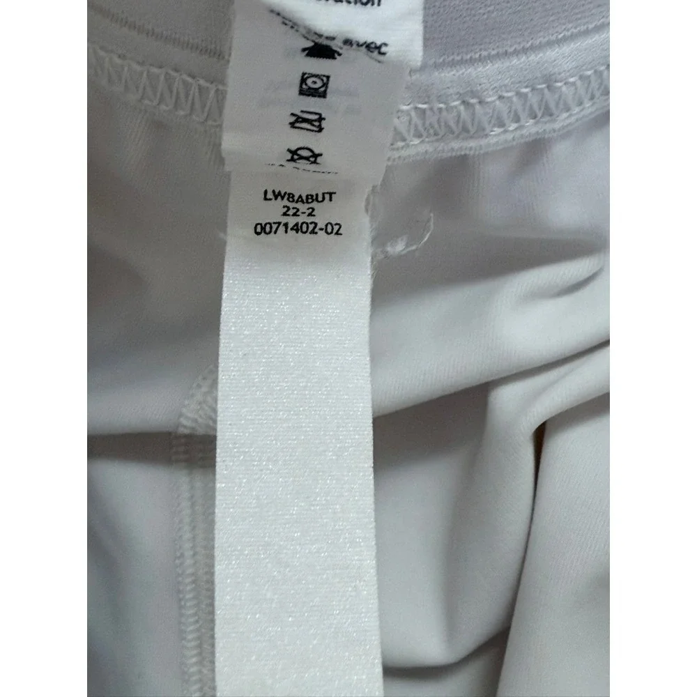 Lululemon Court Rival High-Rise Skirt White 6 Tiered Tennis Skort Pickleball